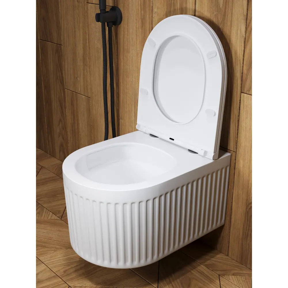 Фото 9 Унитаз подвесной Watersense Paula Vortex, безободковый быстросъемное сиденье микролифт Фото 9 Унитаз подвесной Watersense Paula Vortex, безободковый быстросъемное сиденье микролифт