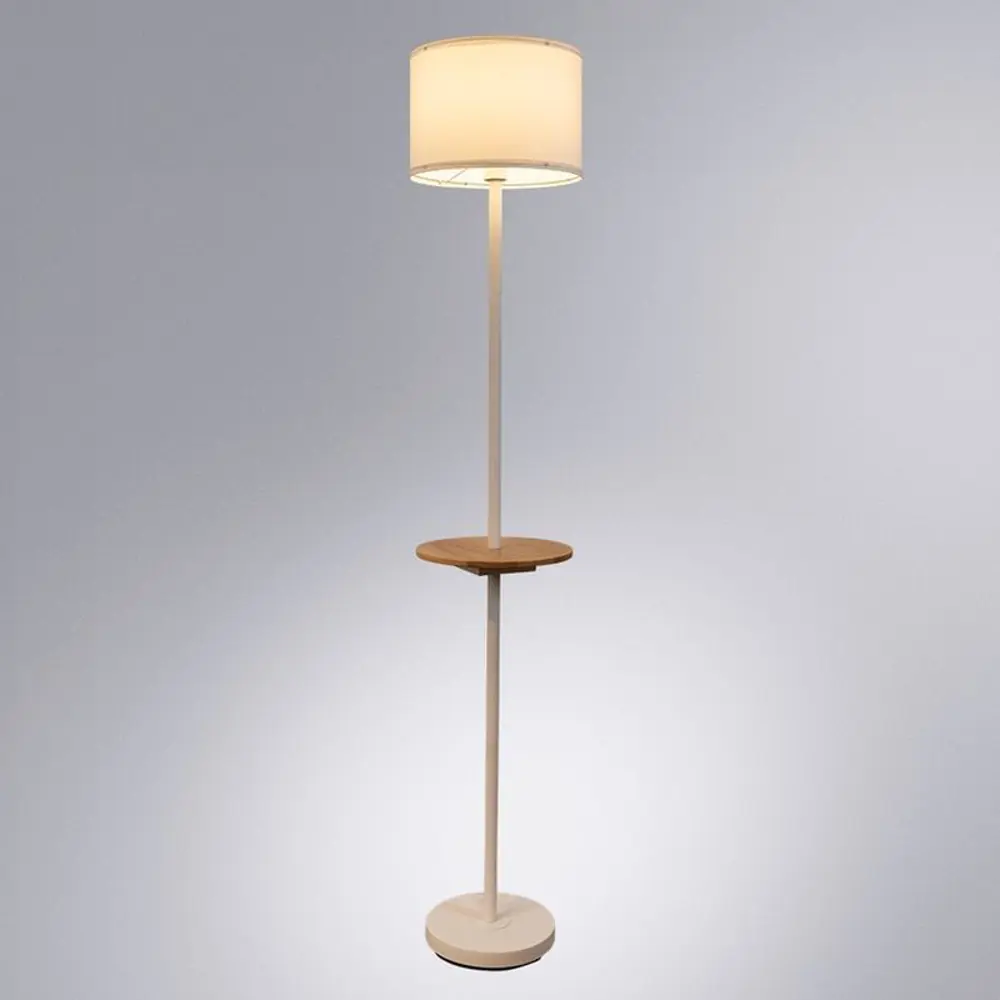 Фото Торшер Arte Lamp Combo со столиком цвет белый Фото Торшер Arte Lamp Combo со столиком цвет белый