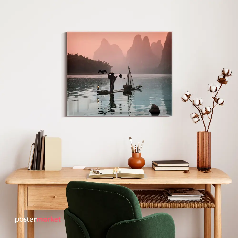 Фото 3 Картина без рамки Postermarket Китайский рыбак 40x50 см Фото 3 Картина без рамки Postermarket Китайский рыбак 40x50 см