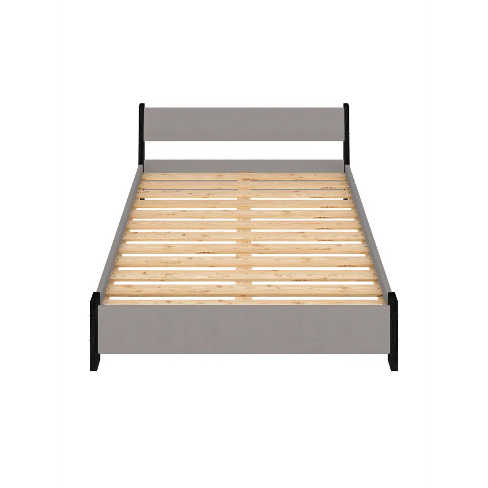 Фото 3 Кровать Solarius Мишка реечное основание 150x80x210см дерево цвет светло-серый/антрацит Фото 3 Кровать Solarius Мишка реечное основание 150x80x210см дерево цвет светло-серый/антрацит