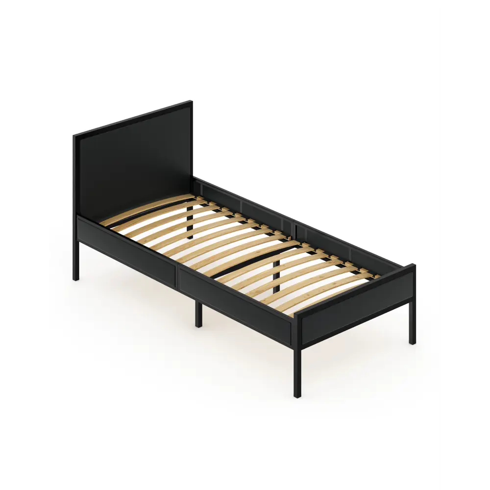 Фото Кровать Solarius kr80loft-ser-black-orto 85 x 90 x 206 см сосна цвет антрацит, черный Фото Кровать Solarius kr80loft-ser-black-orto 85 x 90 x 206 см сосна цвет антрацит, черный