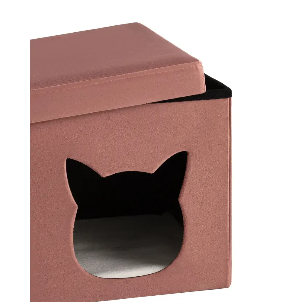 Фото 3 Пуф ткань ПВХ Stool Group Store Pet HS-PT55 V34 BOX, 38x38 см, цвет розовый Фото 3 Пуф ткань ПВХ Stool Group Store Pet HS-PT55 V34 BOX, 38x38 см, цвет розовый