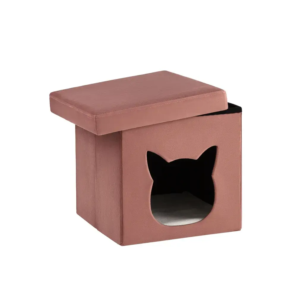 Фото 5 Пуф ткань ПВХ Stool Group Store Pet HS-PT55 V34 BOX, 38x38 см, цвет розовый Фото 5 Пуф ткань ПВХ Stool Group Store Pet HS-PT55 V34 BOX, 38x38 см, цвет розовый