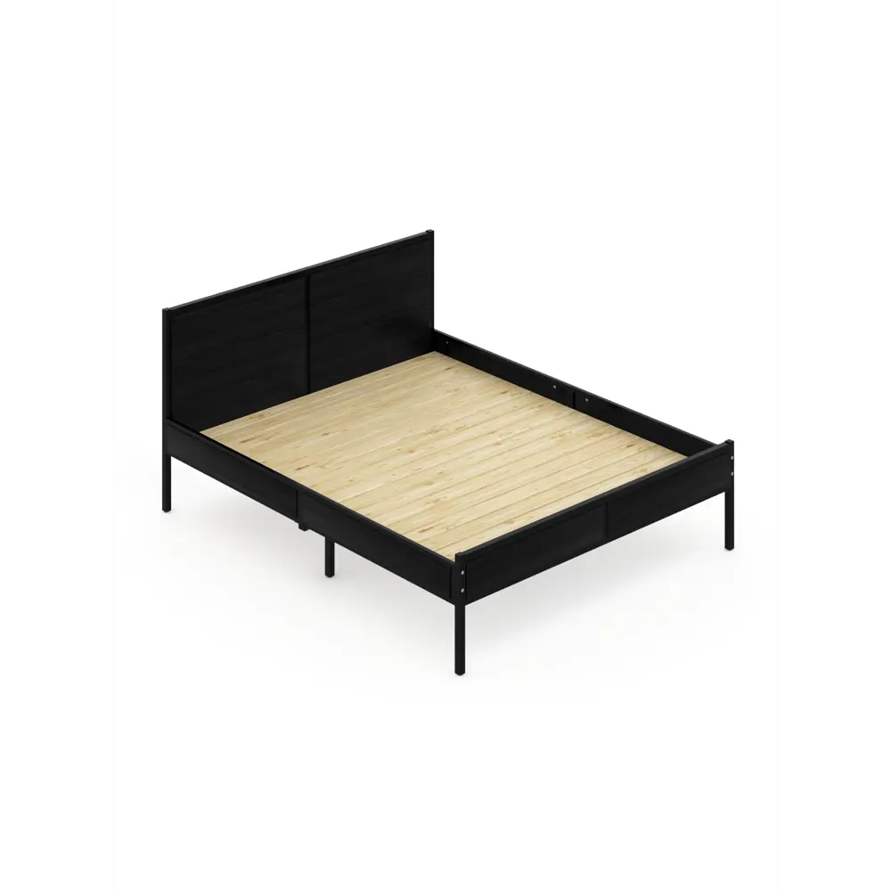 Фото Кровать Solarius Kr140loft-onix-black-full 145 x 90 x 206 см сосна цвет черный Фото Кровать Solarius Kr140loft-onix-black-full 145 x 90 x 206 см сосна цвет черный