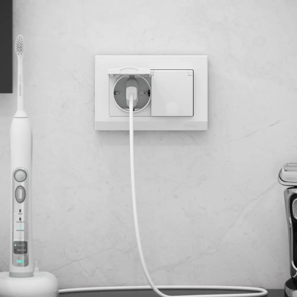 Фото 5 Рамка для двойной розетки Werkel Stark 1 пост цвет белый Фото 5 Рамка для двойной розетки Werkel Stark 1 пост цвет белый