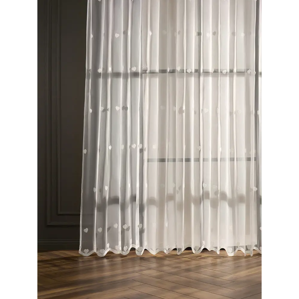Фото 3 Штора Arya home 8001885869425 на шторной ленте 250x300 см цвет белый