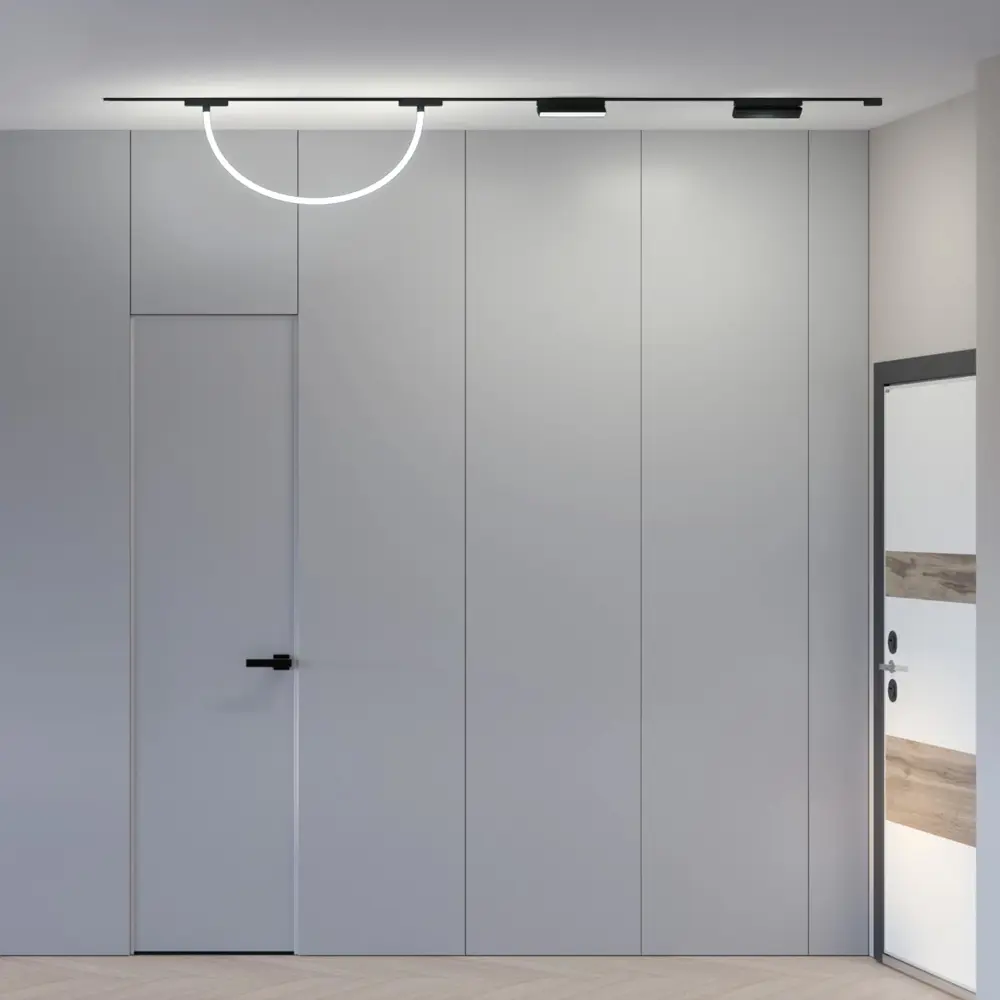 Фото 10 Трековый светильник подвесной светодиодный Denkirs Dk5327-bk 12 Вт магнитный 3 м² цвет черный Фото 10 Трековый светильник подвесной светодиодный Denkirs Dk5327-bk 12 Вт магнитный 3 м² цвет черный