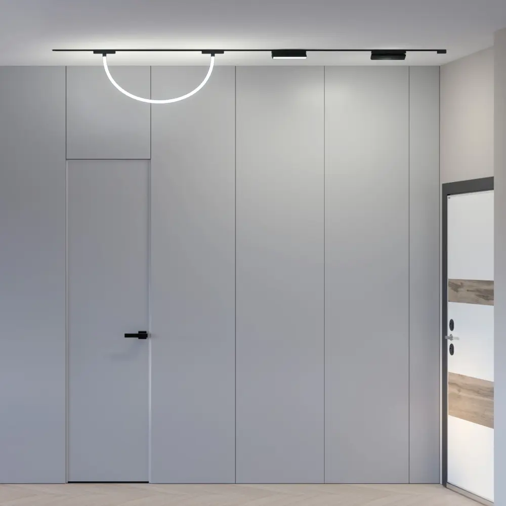 Фото 9 Трековый светильник подвесной светодиодный Denkirs Dk5327-bk 12 Вт магнитный 3 м² цвет черный Фото 9 Трековый светильник подвесной светодиодный Denkirs Dk5327-bk 12 Вт магнитный 3 м² цвет черный