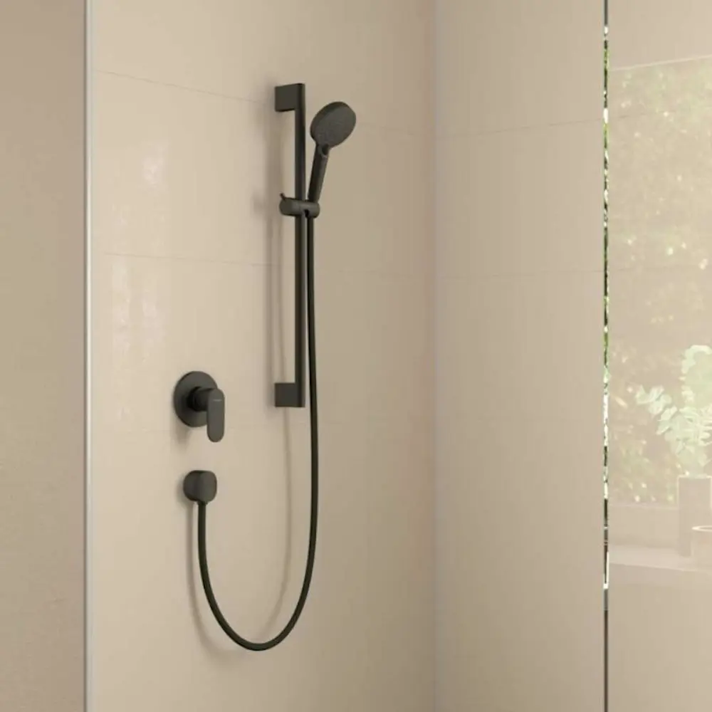 Фото 5 Смеситель для душа Hansgrohe Vernis Blend ВМ 71649670 однорычажный цвет черный матовый Фото 5 Смеситель для душа Hansgrohe Vernis Blend ВМ 71649670 однорычажный цвет черный матовый