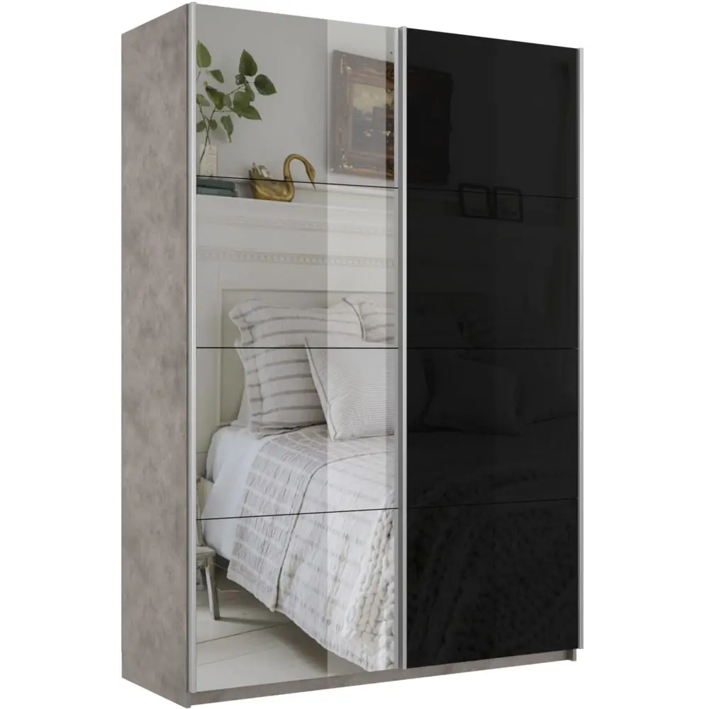 Фото 3 Шкаф-купе Мебельная компания е1 500464 230x160x57 см 8 полок ЛДСП цвет бетон Фото 3 Шкаф-купе Мебельная компания е1 500464 230x160x57 см 8 полок ЛДСП цвет бетон