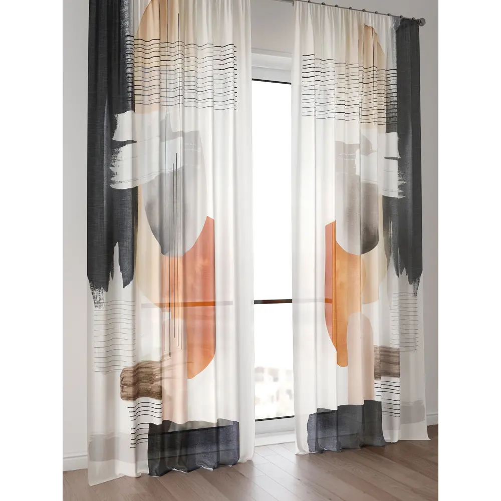 Фото 2 Тюль Comfy Way Алоуна - 131 CW580131-240 150x240 см на шторной ленте цвет бежевый 2 шт Фото 2 Тюль Comfy Way Алоуна - 131 CW580131-240 150x240 см на шторной ленте цвет бежевый 2 шт