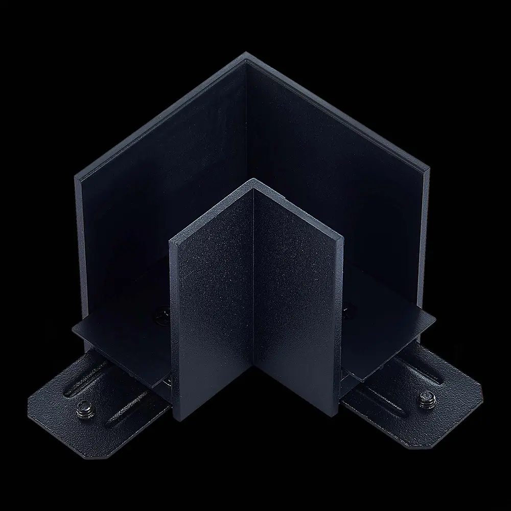 Фото Коннектор St Luce St015.422.14.1 угловой жесткий для соединения трековых шинопроводов однофазный цвет черный Фото Коннектор St Luce St015.422.14.1 угловой жесткий для соединения трековых шинопроводов однофазный цвет черный