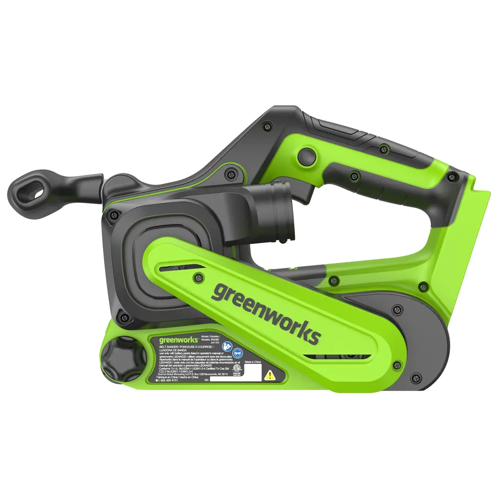 Фото 2 Ленточная шлифмашина аккумуляторная бесщеточная Greenworks G24BS, 24 В Li-Ion без АКБ и ЗУ Фото 2 Ленточная шлифмашина аккумуляторная бесщеточная Greenworks G24BS, 24 В Li-Ion без АКБ и ЗУ