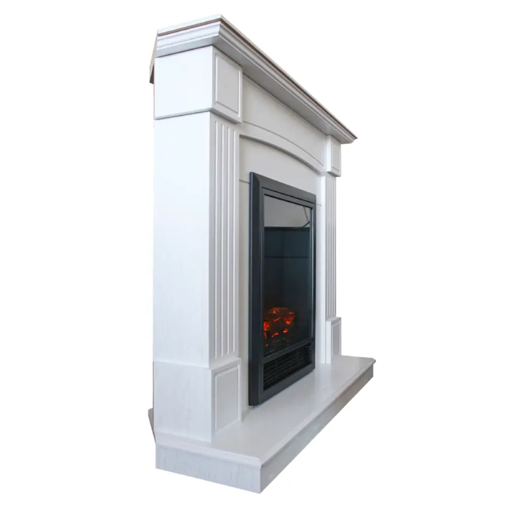 Фото 7 Каминокомплект Realflame Andrea Corner с очагом Fobos Lux BL 1600Вт белое тиснение Фото 7 Каминокомплект Realflame Andrea Corner с очагом Fobos Lux BL 1600Вт белое тиснение