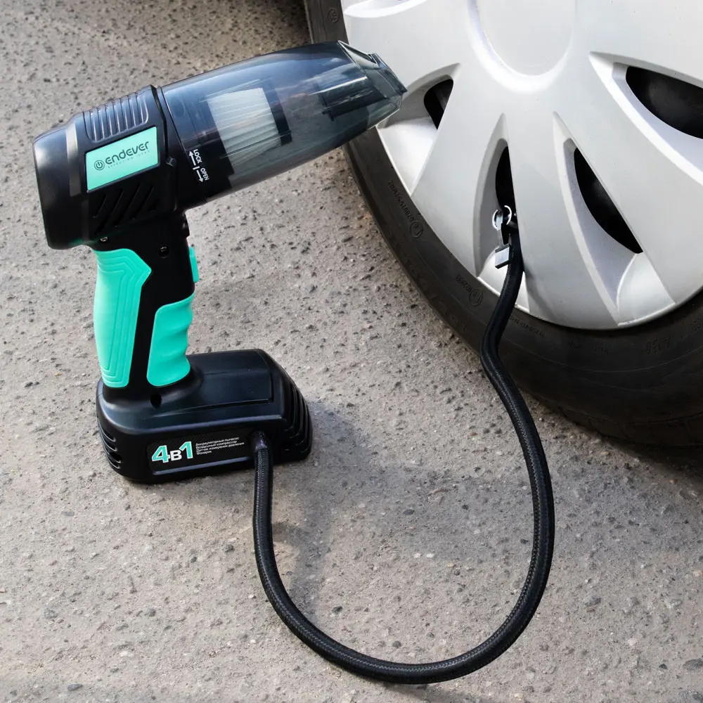 Фото 3 Пылесос автомобильный аккумуляторный Endever Skyclean VC-295 7.4 В 1x2.5 Ач с комплектом насадок Фото 3 Пылесос автомобильный аккумуляторный Endever Skyclean VC-295 7.4 В 1x2.5 Ач с комплектом насадок