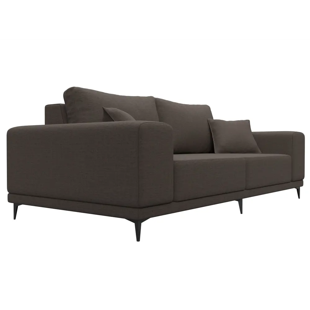 Фото 4 Диван прямой Льюес Лига диванов 122672 225x87x103 см рогожка цвет амур 05 коричневый Фото 4 Диван прямой Льюес Лига диванов 122672 225x87x103 см рогожка цвет амур 05 коричневый