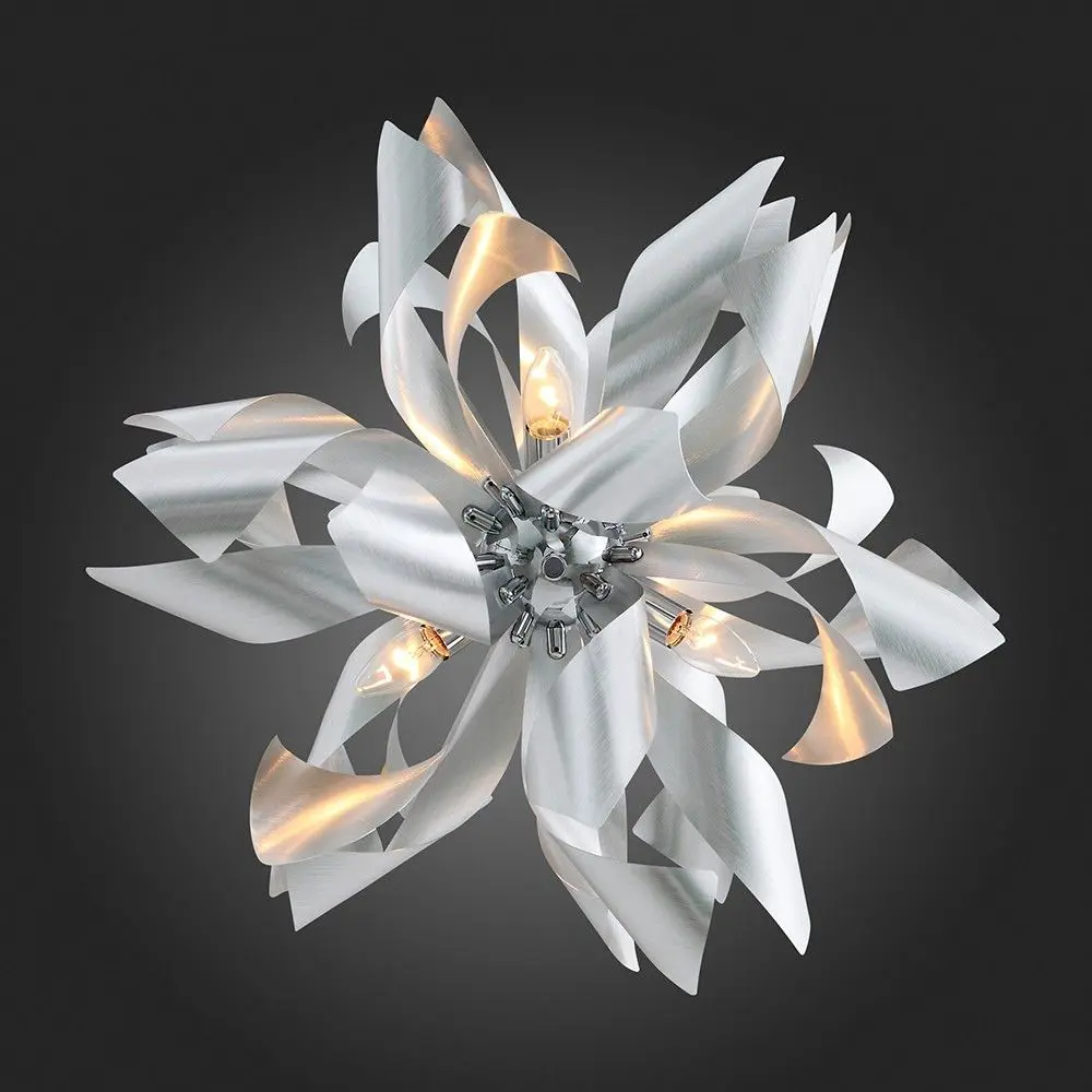 Фото 10 Люстра потолочная ST LUCE SL453.003.06E SPIRAGLIO 6 ламп 12 м² цвет хром