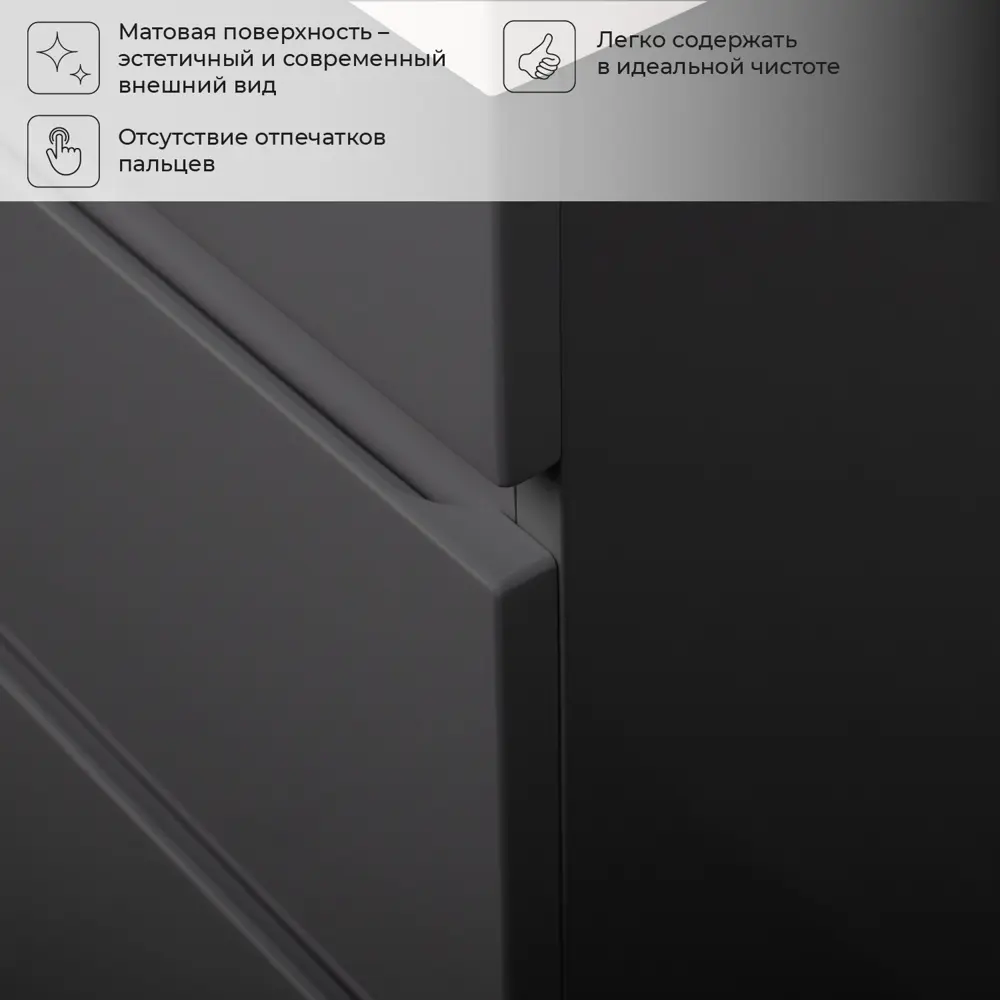 Фото 6 Тумба под раковину подвесная Итана Alexa 60см цвет серый, с раковиной Фото 6 Тумба под раковину подвесная Итана Alexa 60см цвет серый, с раковиной