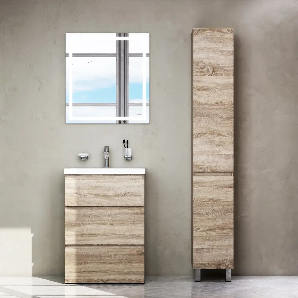 Фото 7 Тумба под раковину напольная Am.pm M91FSX0602WC060OFWG-P22 60см цвет дуб Фото 7 Тумба под раковину напольная Am.pm M91FSX0602WC060OFWG-P22 60см цвет дуб