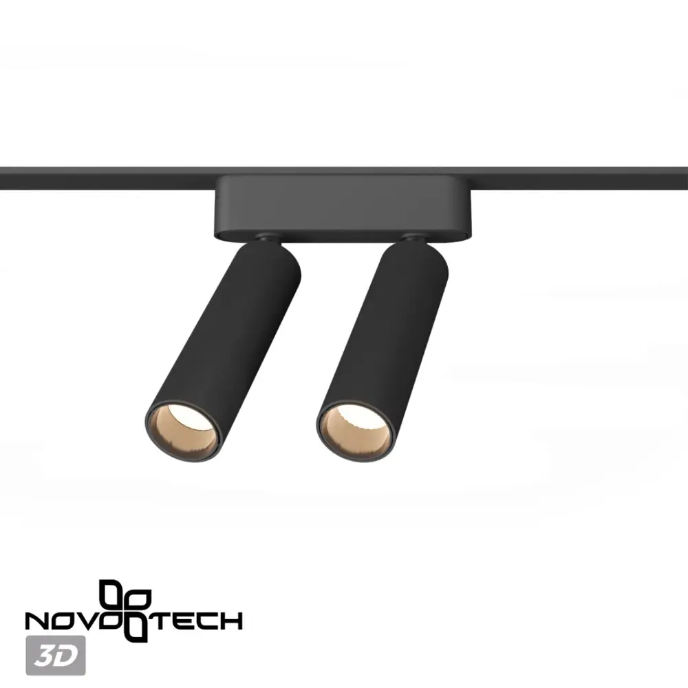 Фото 3 Трековый светильник спот светодиодный Novotech Nv_359252 14 Вт однофазный теплый белый (желтый) свет цвет черный Фото 3 Трековый светильник спот светодиодный Novotech Nv_359252 14 Вт однофазный теплый белый (желтый) свет цвет черный