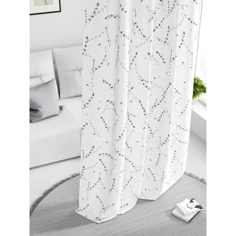 Фото 3 Штора на шторной ленте Comfy Way Нилсти - 75 CW593075-260, 260x150 см, цвет белый