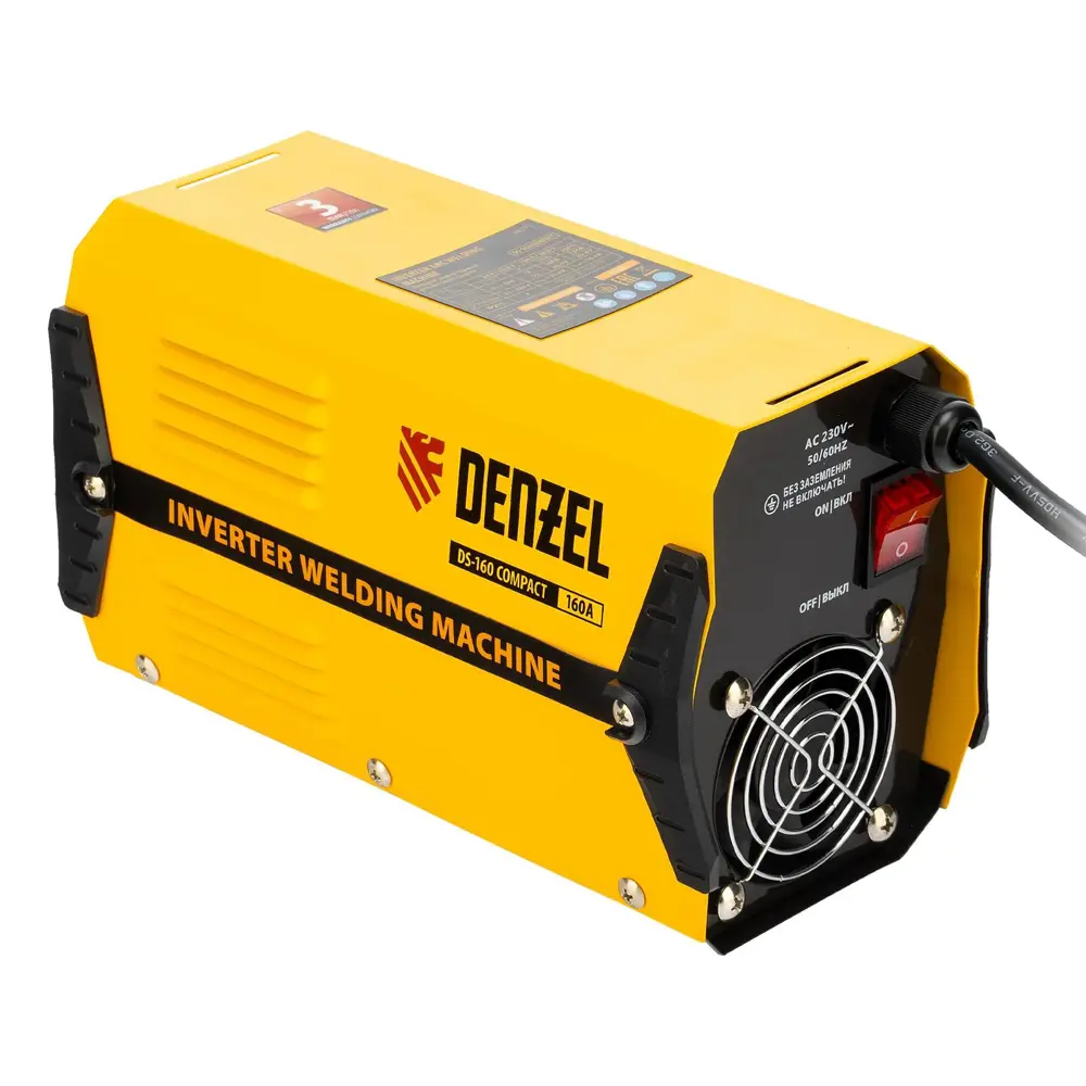Фото 3 Сварочный аппарат инверторный Denzel DS-160 Compact, 160 А, 3.2 мм Фото 3 Сварочный аппарат инверторный Denzel DS-160 Compact, 160 А, 3.2 мм