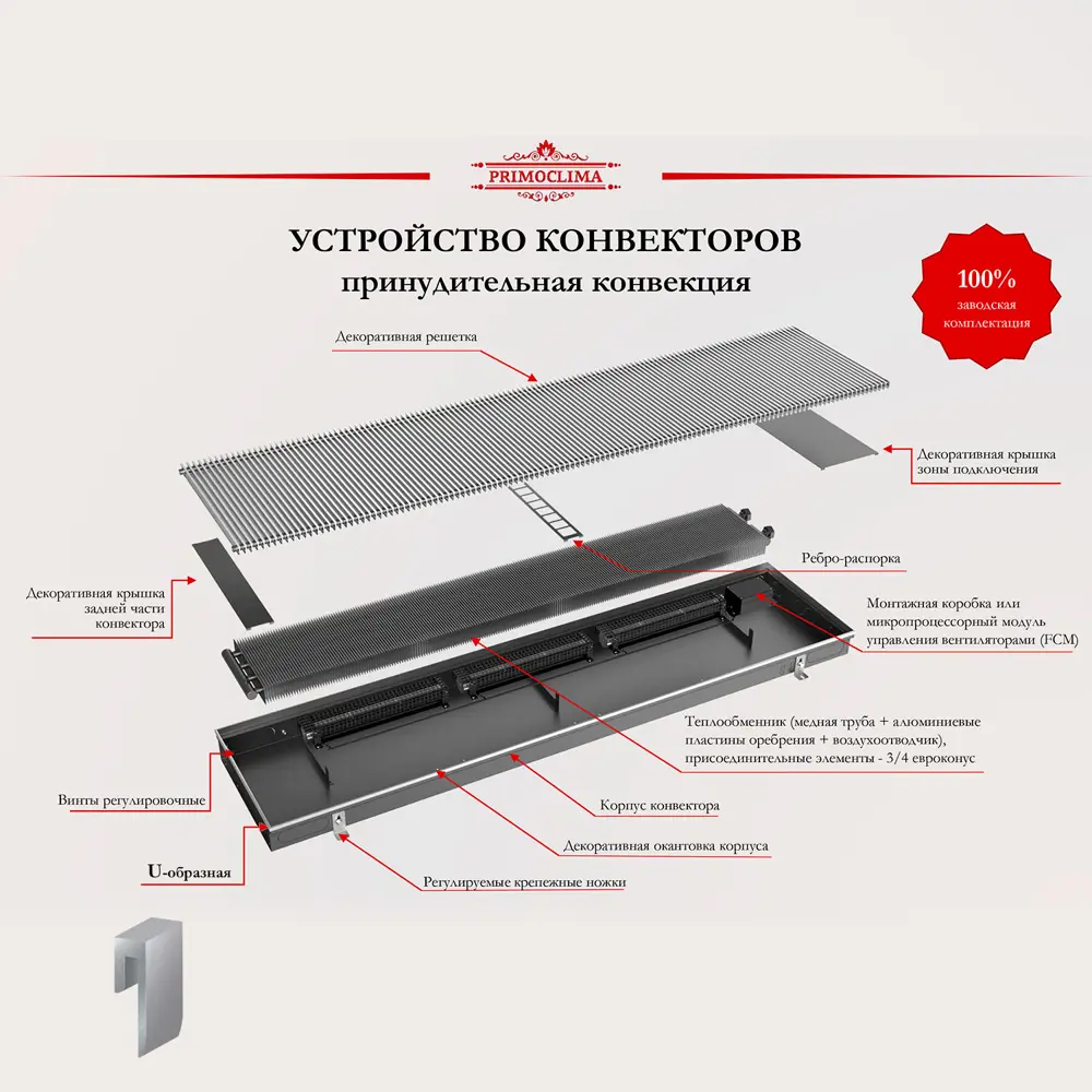 Фото 19 Конвектор внутрипольный Primoclima PCV25080KR24VFCMRR101U 2000x254x83 мм биметалл тёмно-серый Фото 19 Конвектор внутрипольный Primoclima PCV25080KR24VFCMRR101U 2000x254x83 мм биметалл тёмно-серый