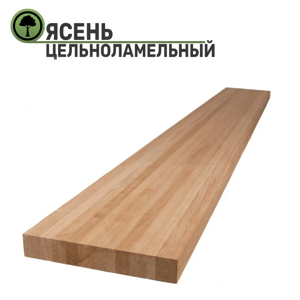 Фото 2 Подоконник из дерева Big House 800x600x40мм ясень цельноламельный Фото 2 Подоконник из дерева Big House 800x600x40мм ясень цельноламельный