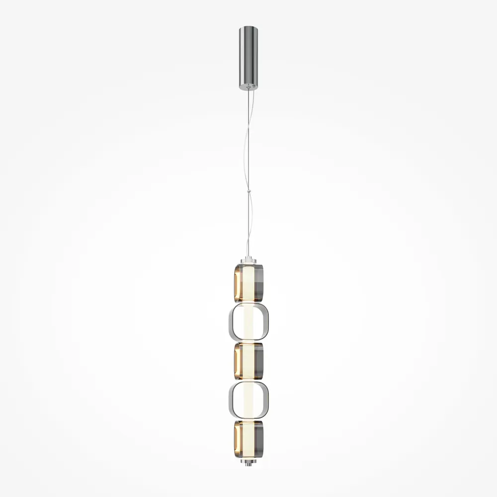 Фото 3 Светильник подвесной светодиодный Maytoni Ritmo Mod381pl-l30ch3k 8 м² теплый белый (желтый) свет цвет хром Фото 3 Светильник подвесной светодиодный Maytoni Ritmo Mod381pl-l30ch3k 8 м² теплый белый (желтый) свет цвет хром