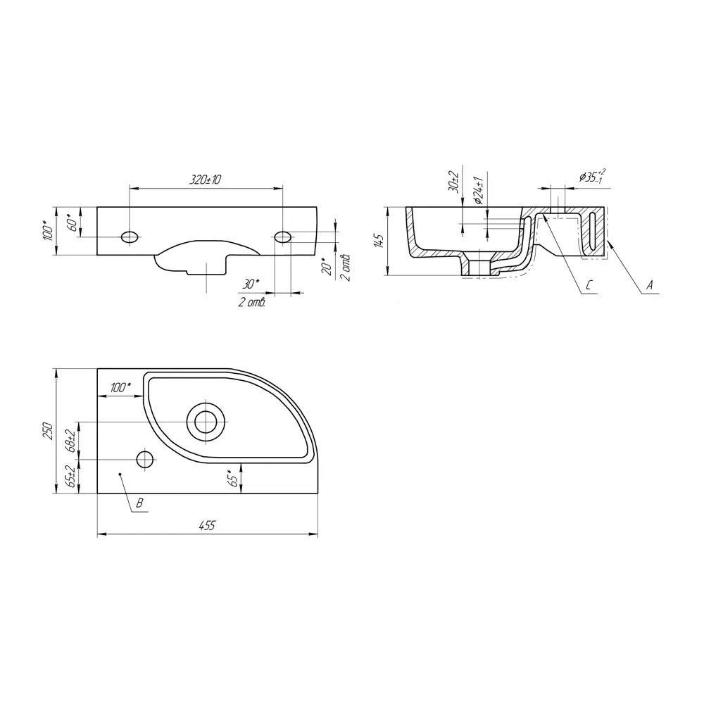 Фото 8 Раковина мебельная Cersanit cameo 50см