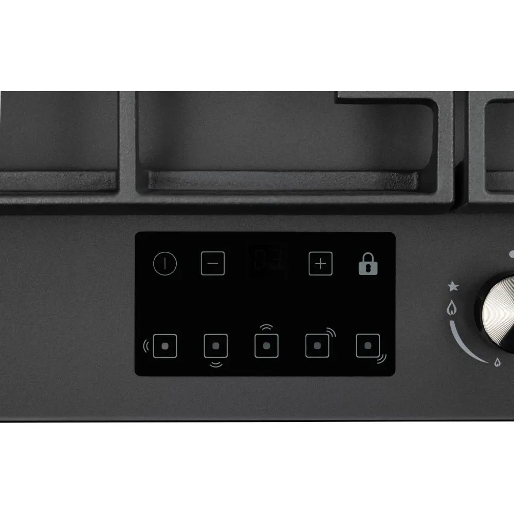 Фото 3 Газовая варочная панель Hiberg VM 9255 87.4 см 5 конфорок цвет черный матовый Фото 3 Газовая варочная панель Hiberg VM 9255 87.4 см 5 конфорок цвет черный матовый