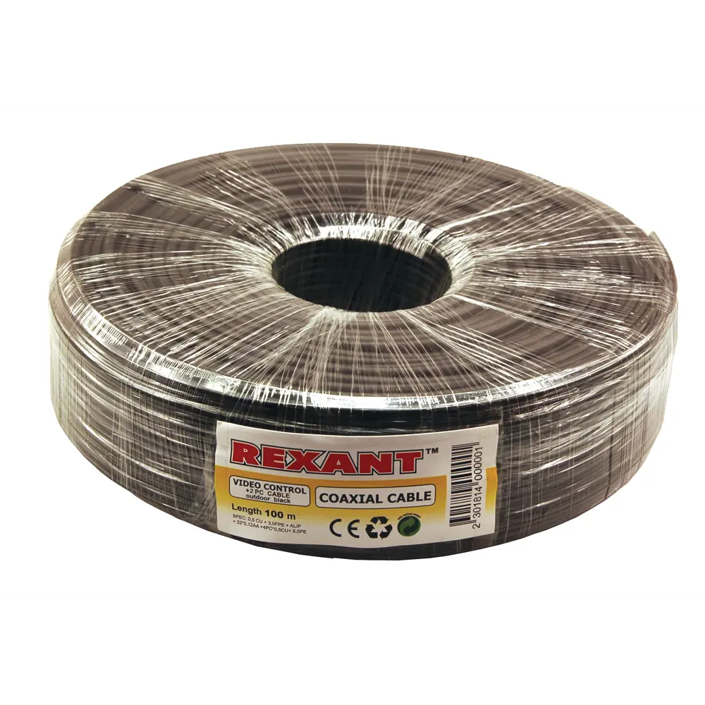 Фото 4 Кабель Rexant ККСВ-П+2x0.5 100 м цвет черный