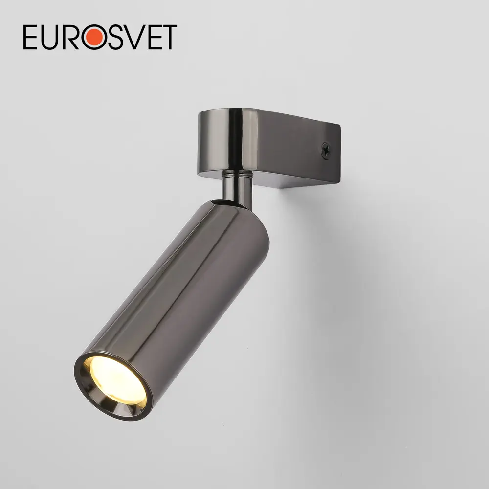 Фото Настенный светильник светодиодный Eurosvet 20143/1 led нейтральный белый свет цвет титан Фото Настенный светильник светодиодный Eurosvet 20143/1 led нейтральный белый свет цвет титан
