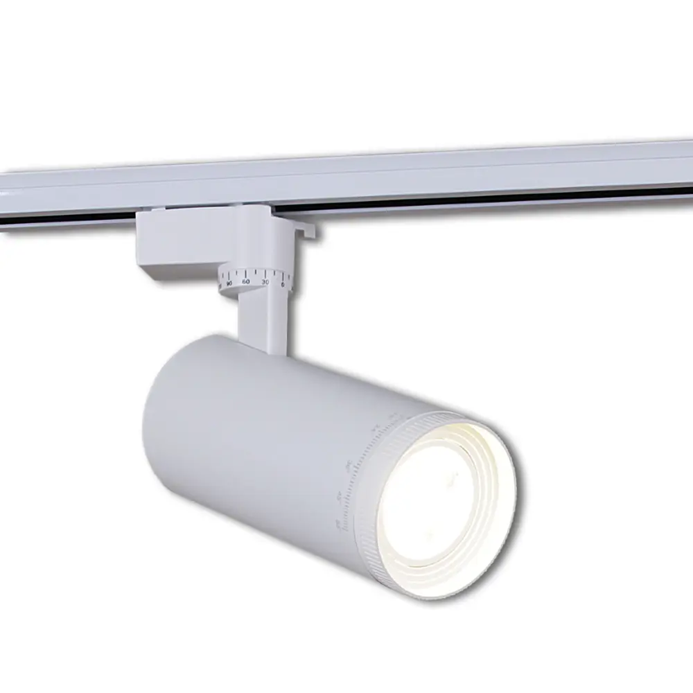 Фото 2 Трековый светильник спот светодиодный Reluce 05830-9.3-001qy led30w wt 30 Вт 2.5 м² цвет белый Фото 2 Трековый светильник спот светодиодный Reluce 05830-9.3-001qy led30w wt 30 Вт 2.5 м² цвет белый