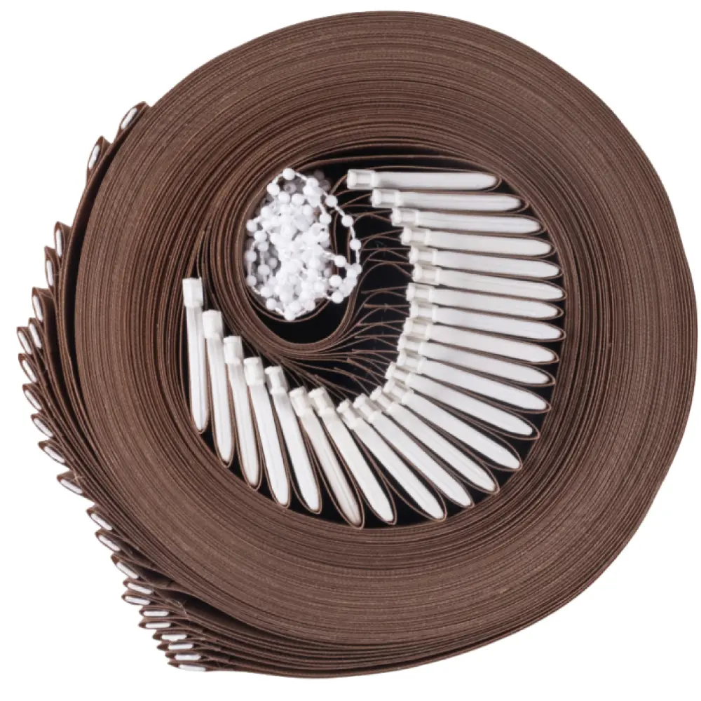 Фото Ламели для вертикальных жалюзи Унистайл LAMKORIC240210 высота 210 см, 30 шт, цвет коричневый Фото Ламели для вертикальных жалюзи Унистайл LAMKORIC240210 высота 210 см, 30 шт, цвет коричневый