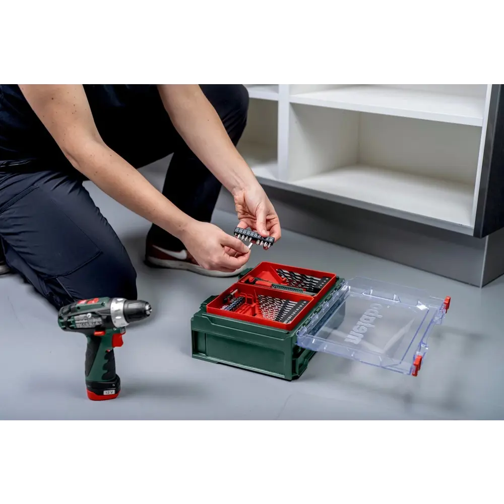 Фото 7 Дрель-шуруповерт аккумуляторная Metabo Powermaxx BS Basic Set 600080710, 12 В Li-Ion 1x2 Ач Фото 7 Дрель-шуруповерт аккумуляторная Metabo Powermaxx BS Basic Set 600080710, 12 В Li-Ion 1x2 Ач