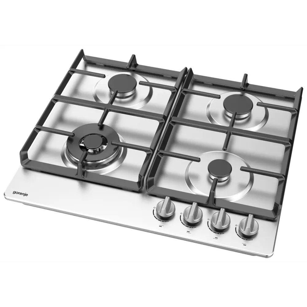 Фото 2 Газовая варочная панель Gorenje GW641XHF 60 см 4 конфорки цвет нержавеющая сталь