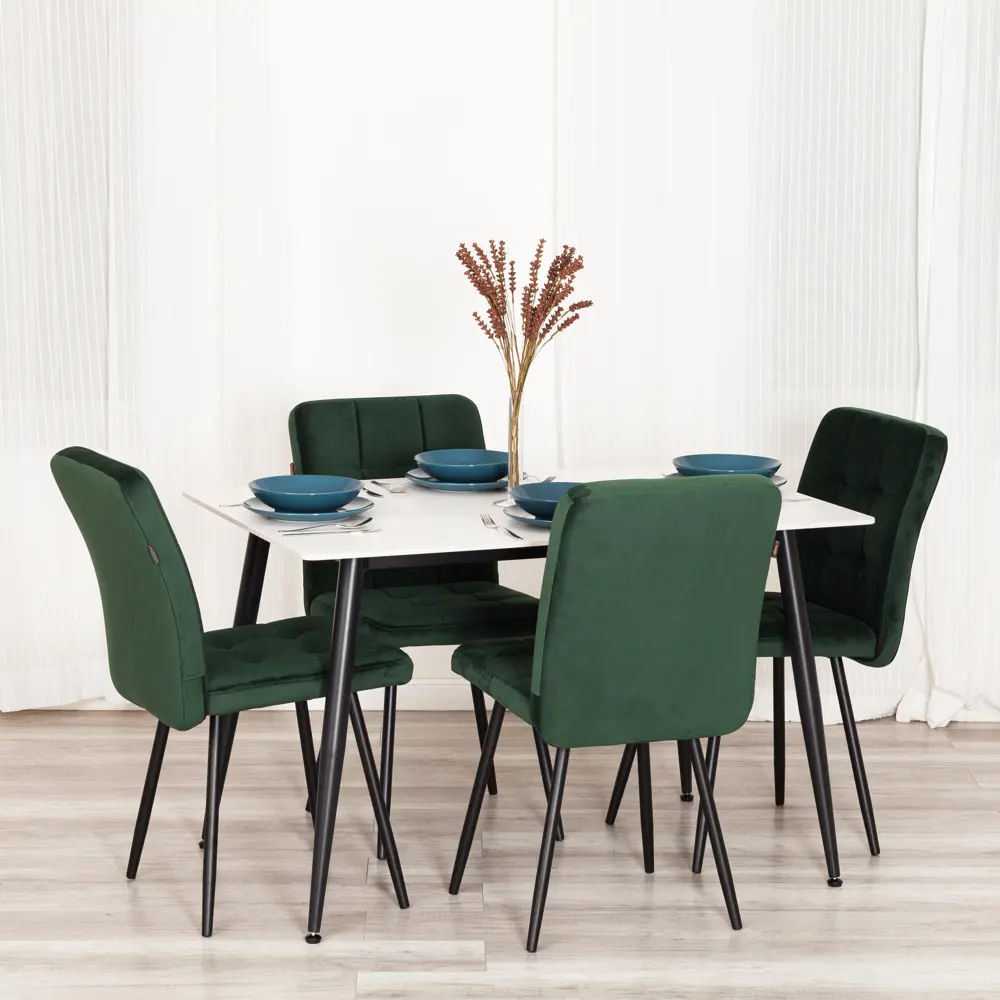 Фото 2 Кухонный стул Tetchair Medeo 45x89x56 см велюр цвет изумрудный Фото 2 Кухонный стул Tetchair Medeo 45x89x56 см велюр цвет изумрудный