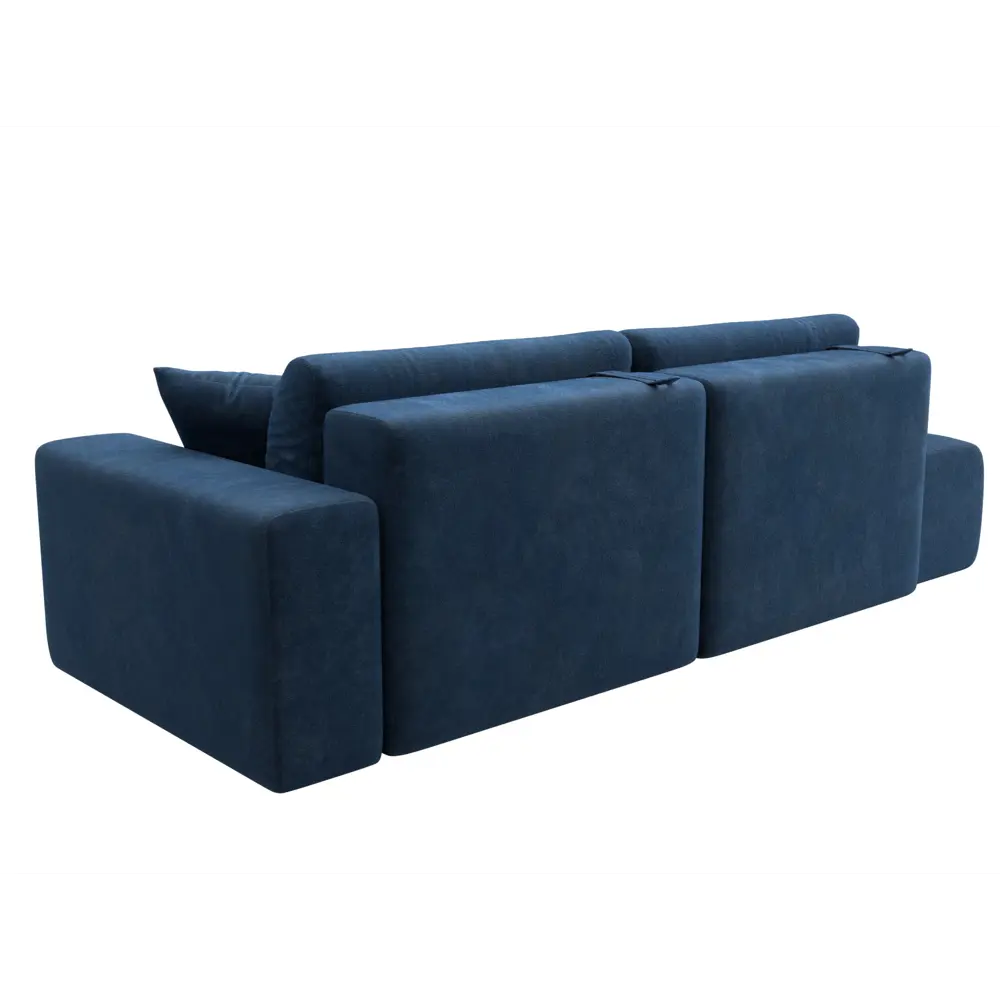 Фото 5 Диван прямой Лига-036 НПБ Модерн подлокотник справа Лига диванов 127707 267x84x111 см велюр цвет brut 11 синий