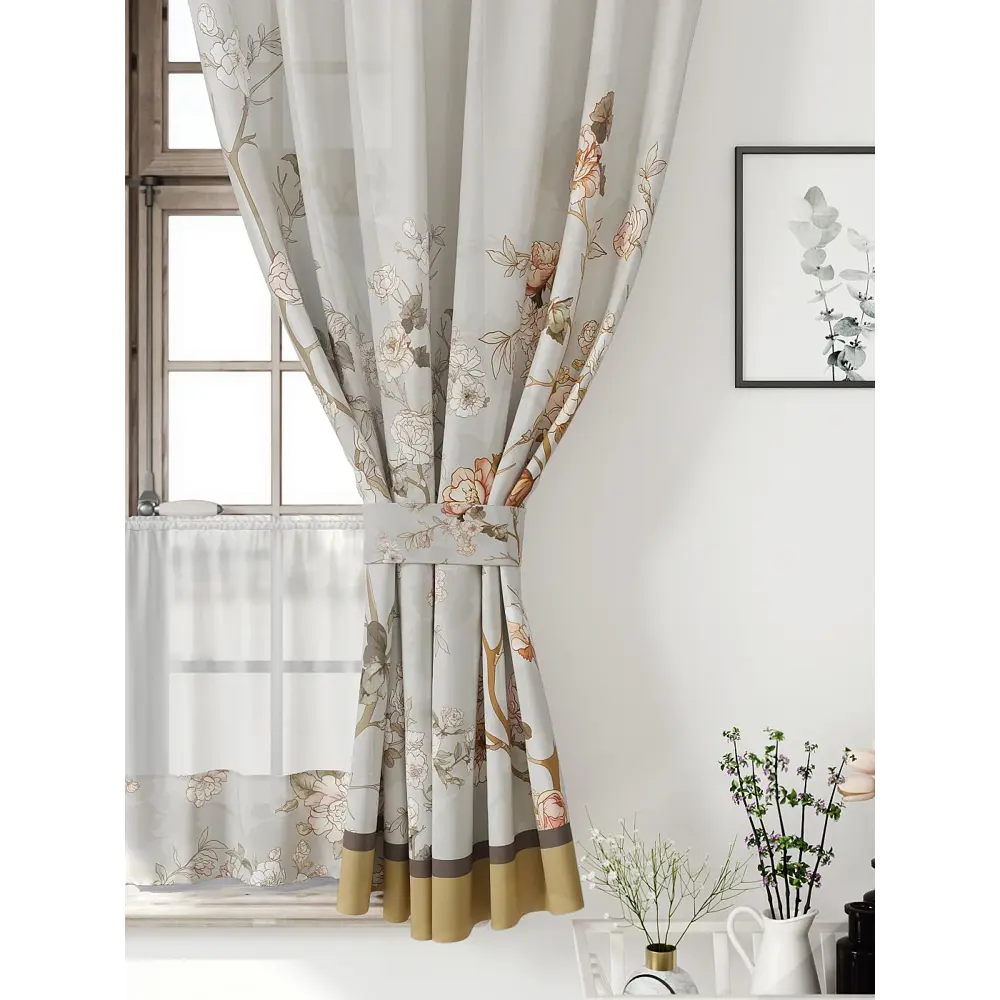 Фото 4 Комплект штор Comfy way Иномик - 50 CW705050-160 на шторной ленте 160x150 см цвет бежевый Фото 4 Комплект штор Comfy way Иномик - 50 CW705050-160 на шторной ленте 160x150 см цвет бежевый