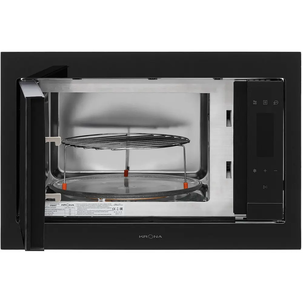 Фото 3 Встраиваемая микроволновая печь Krona ESSEN 60 BL 591405 31 л 59.2x39x40.1 см цвет черный Фото 3 Встраиваемая микроволновая печь Krona ESSEN 60 BL 591405 31 л 59.2x39x40.1 см цвет черный