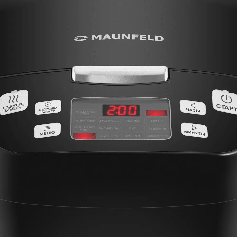 Фото 7 Мультиварка Maunfeld Mf-1622bk 4.5 л 12 программ цвет черный Фото 7 Мультиварка Maunfeld Mf-1622bk 4.5 л 12 программ цвет черный
