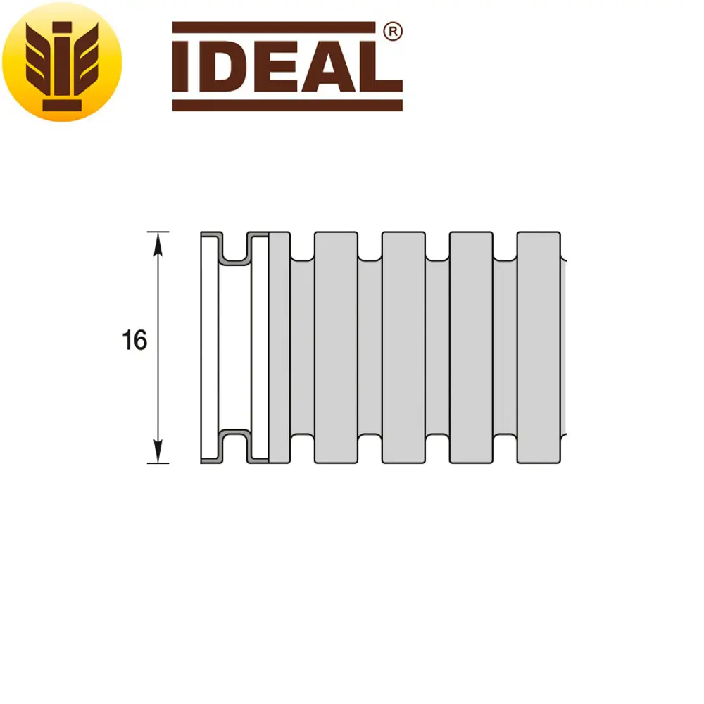 Фото 2 Труба гофрированная Ideal ПНД D16 мм 100 м с протяжкой и держателем цвет черный Фото 2 Труба гофрированная Ideal ПНД D16 мм 100 м с протяжкой и держателем цвет черный