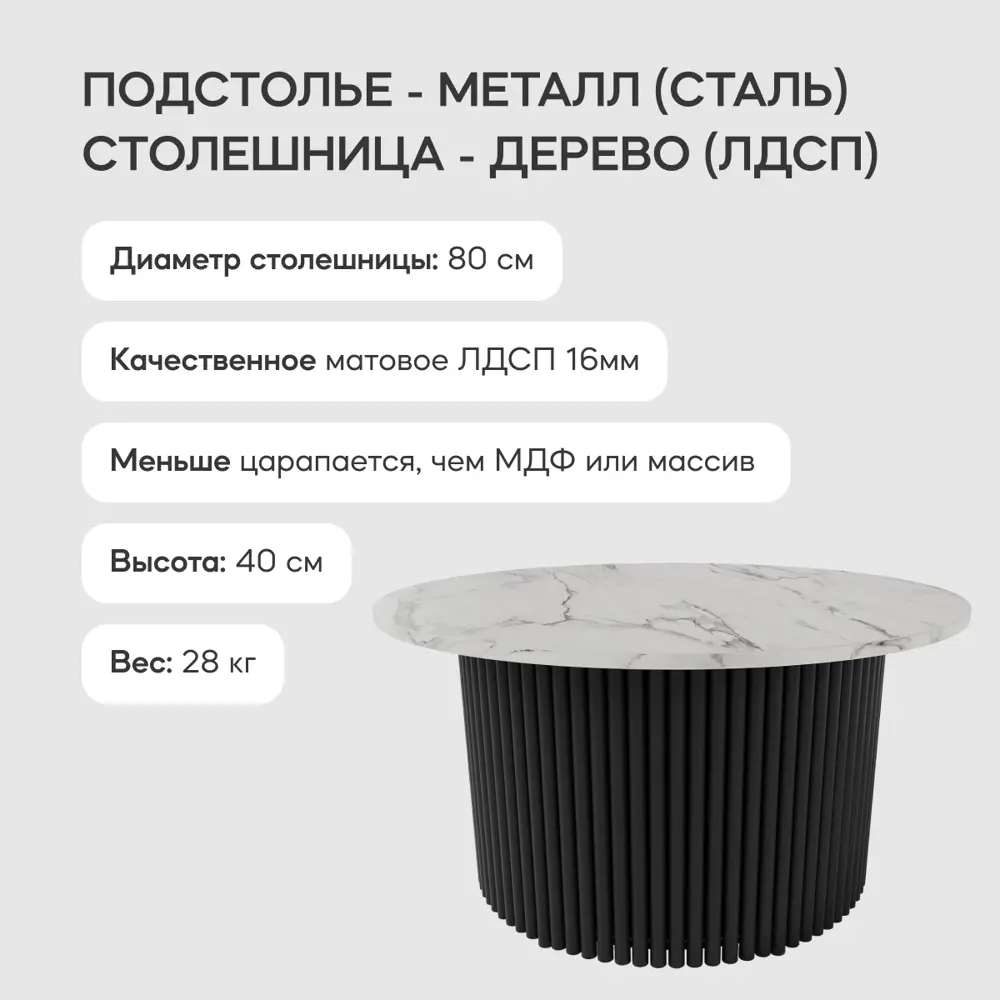 Фото 2 Журнальный столик Genglass Trubis Wood M 80 GGT-03-2-5-M-80, 80x40x80 см, цвет черный Фото 2 Журнальный столик Genglass Trubis Wood M 80 GGT-03-2-5-M-80, 80x40x80 см, цвет черный