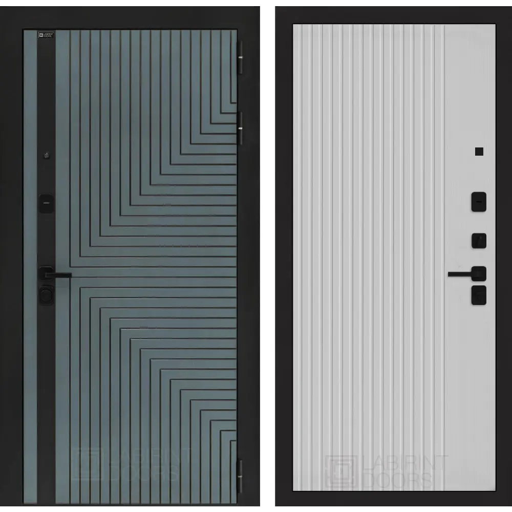 Фото Входная дверь Лабиринт Кредор П29 правый 205x96см цвет серо-зеленый с патиной/белый софт рельеф Фото Входная дверь Лабиринт Кредор П29 правый 205x96см цвет серо-зеленый с патиной/белый софт рельеф