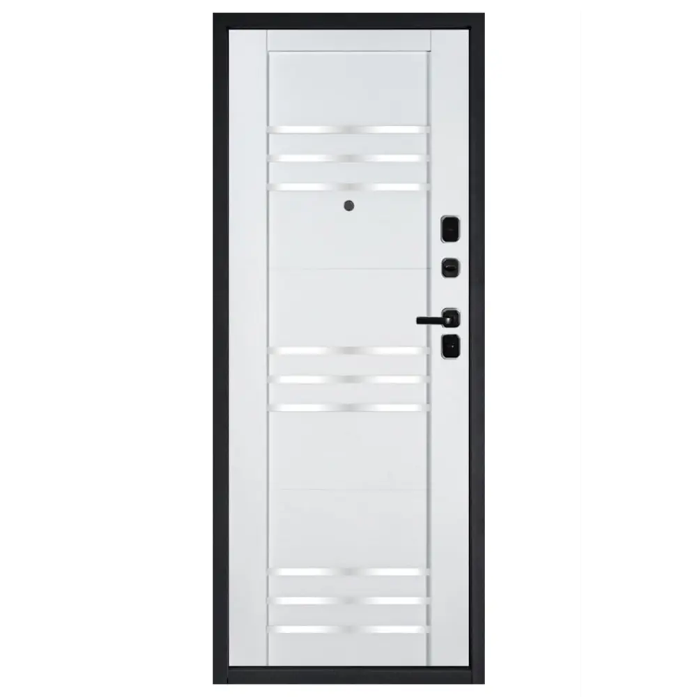 Фото 2 Входная дверь Экосталь Омега левый 205x86см цвет бетон антрацит/белый бланко Фото 2 Входная дверь Экосталь Омега левый 205x86см цвет бетон антрацит/белый бланко