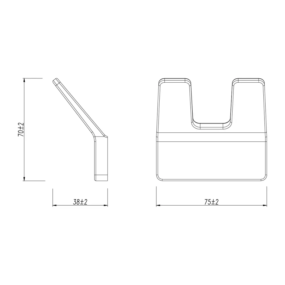 Фото 3 Крючок двойной Lemark Smooth Line для полотенец и халатов хром 9711004