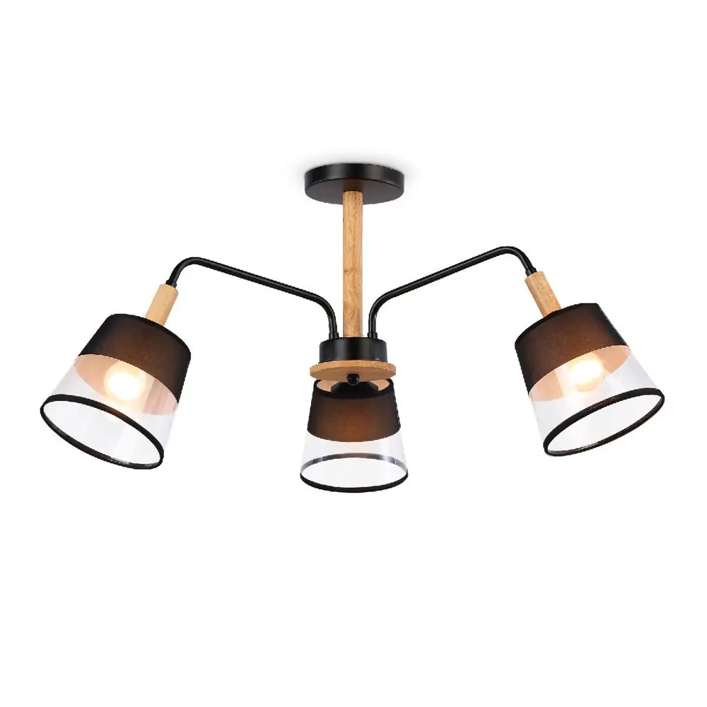 Фото Люстра на штанге Ambrella light Modern losk Tr4740 3 лампа 6 м² цвет черный Фото Люстра на штанге Ambrella light Modern losk Tr4740 3 лампа 6 м² цвет черный