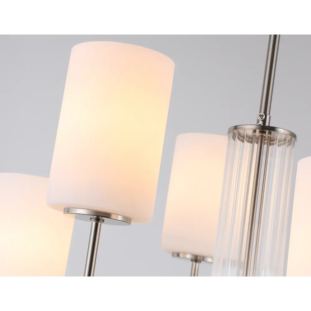 Фото 4 Люстра на штанге Ambrella light High light Lh56211 6 ламп 20 м² цвет белый матовый, никель Фото 4 Люстра на штанге Ambrella light High light Lh56211 6 ламп 20 м² цвет белый матовый, никель