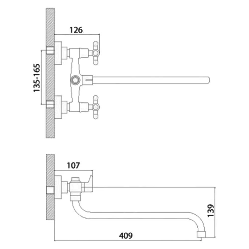 Фото 2 Смеситель для ванны Divino D2267 2267